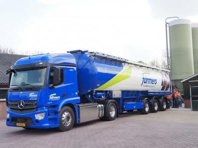 'We expect to reduce fuel consumption by around 60 liters of diesel per truck every day, which is 300 liters of diesel per week, and 18,000 liters per year.' © ForFarmers 