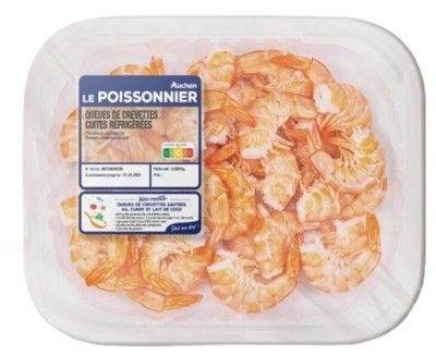 New shrimp product line, available in Auchan stores across France. © Auchan 