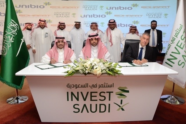 Unibio CEO and SAGIA representatives sign MOU in relation to kick-starting single cell protein (SCP) production in Saudi Arabia 