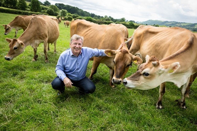 Mootral CEO Thomas Hafner on UK test farm © Alex Rumford 