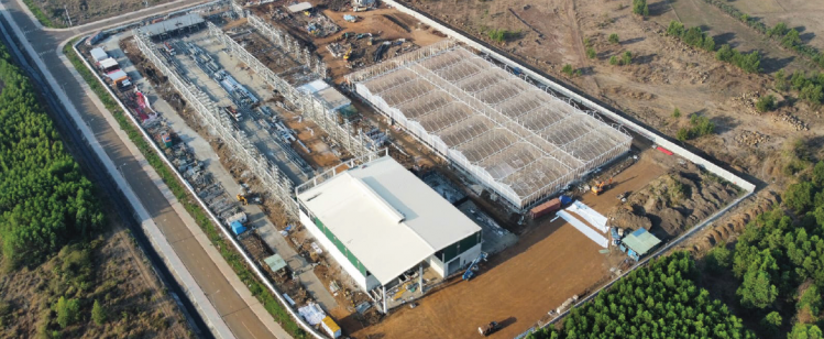 Entobel's second facility in Vietnam, in Vung Tau province, is nearing completion © Entobel 