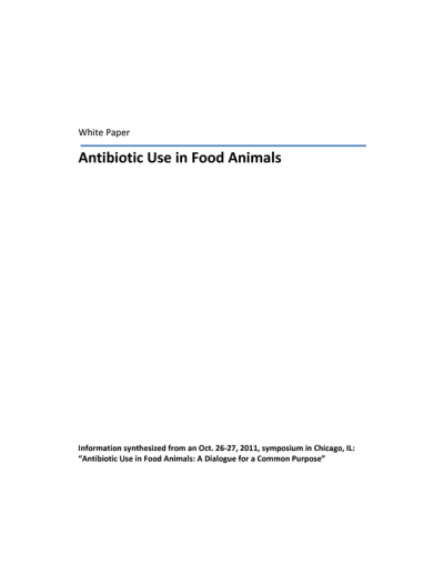 Antibiotic Use in Food Animals