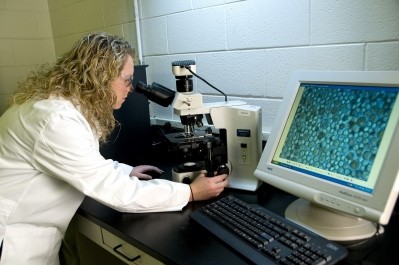 Photo of researcher working at Alltech's former Winchester, Kentucky algae site © Alltech 