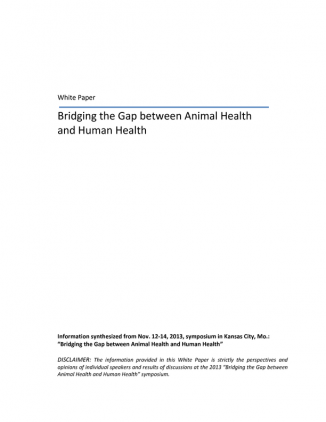 Bridging the Gap between Animal Health and Human Health