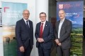 Pictured at the launch of the center this week were: (l-r): Prof Julian Braybrook of the NML; Prof Ian Greer, Vice-Chancellor, Queen's University Belfast; and Chris Elliott, Professor of Food Safety, Queen's University Belfast